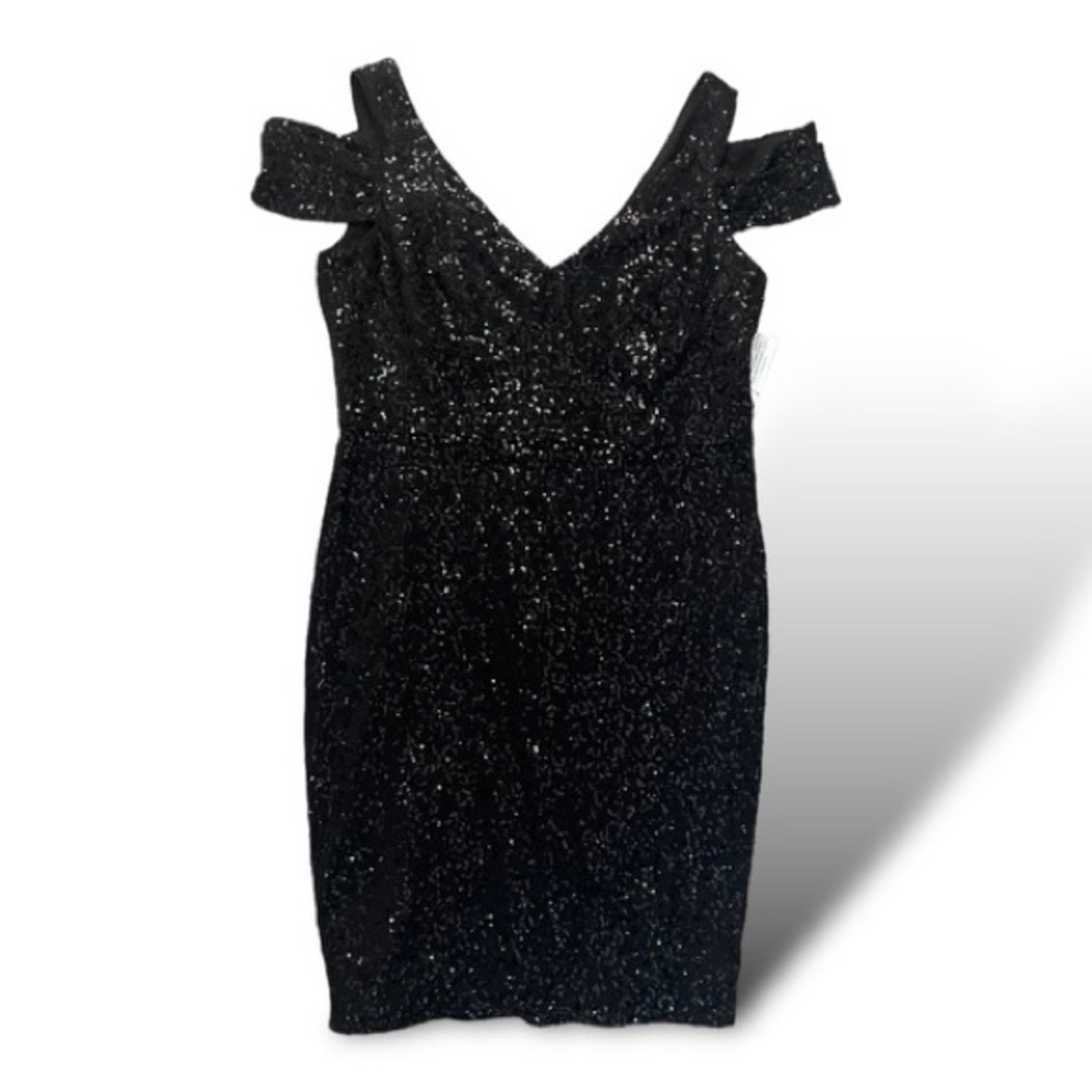 Calvin Klein Black Beaded Dress